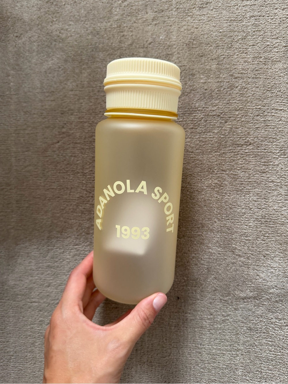 NEW ADANOLA SPORT 1993 Frosted Yellow Water Bottle